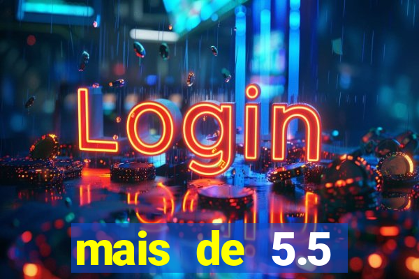 mais de 5.5 escanteios o que significa